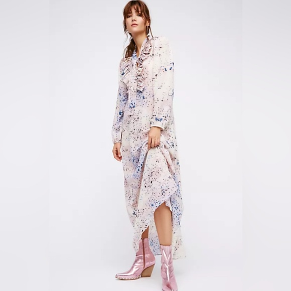 Free People UK X LILLY & LIONEL collab Star Maxi Dress seen in Vogue - Picture 2 of 10